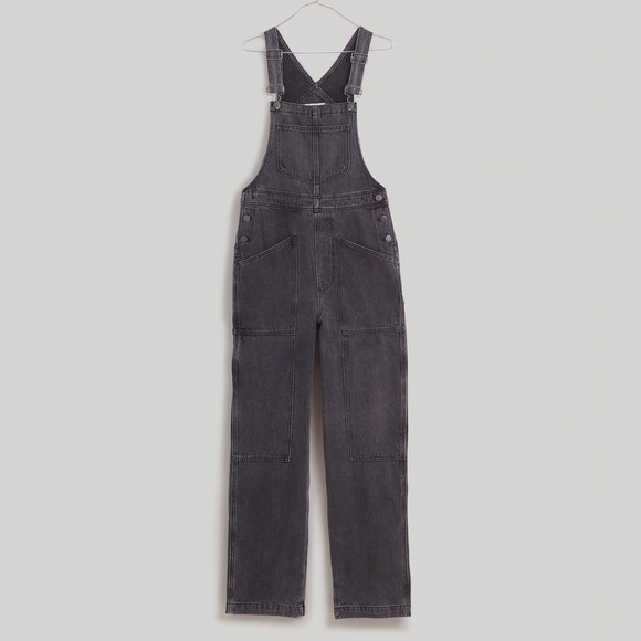 NWT Madewell Denim Oversized Carpenter Overalls XXS - Picture 2 of 9